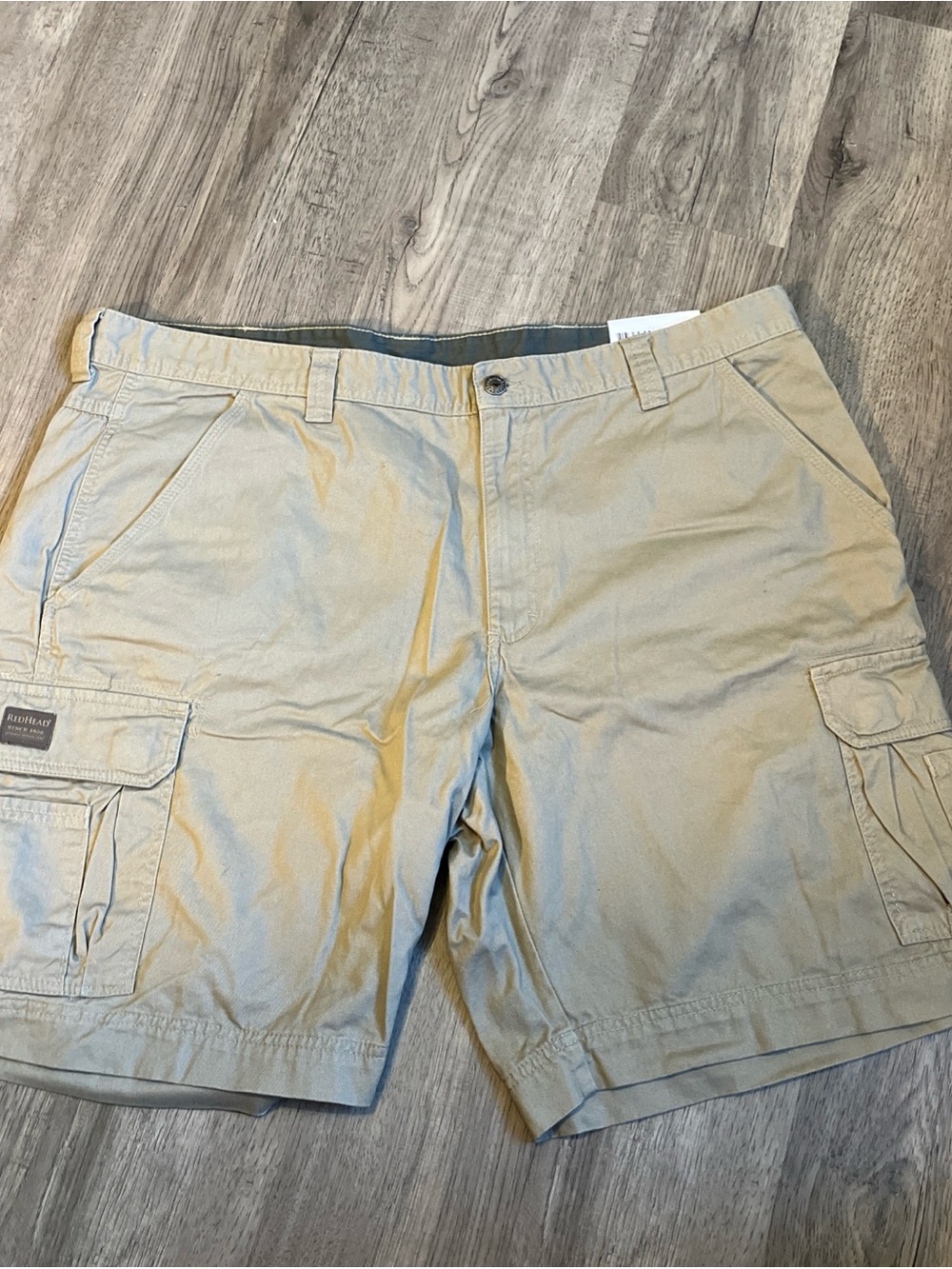 Khaki Cargo Shorts - RedHead 42x10